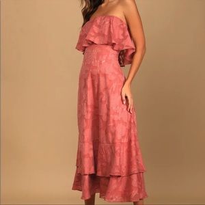 NWT Lulu’s love you so truly midi dress